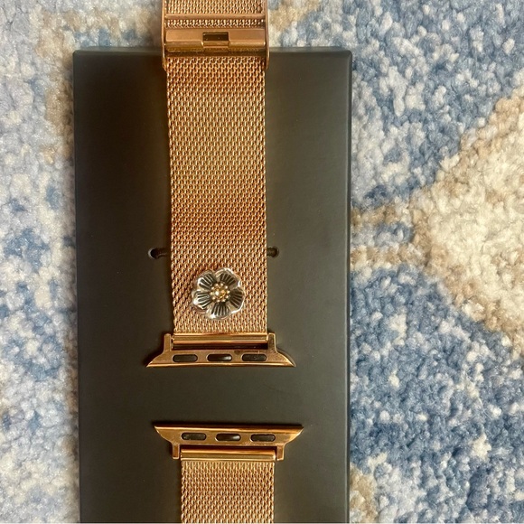 Coach Rose Gold Apple Watch Band - Picture 1 of 11